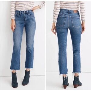 Madewell Cali Denim-Boot Jeans Raw Hem